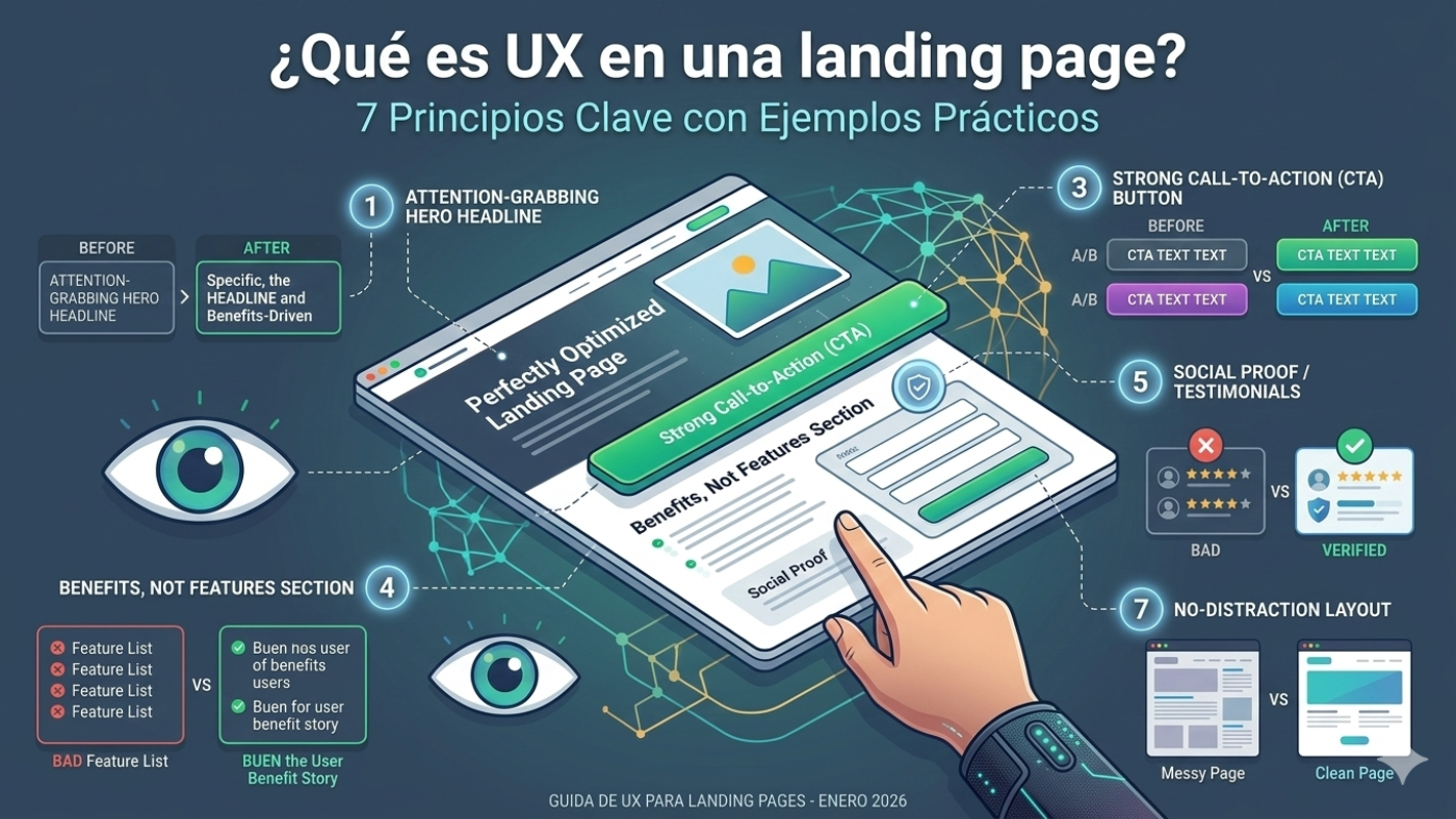 Que es UX en una landing page