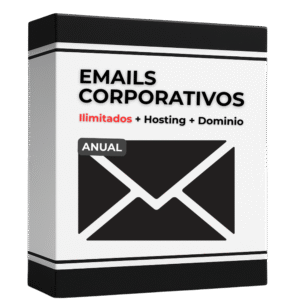 Cuentas de correo corporativo ilimitadas + hosting y dominio (ANUAL)