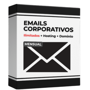 Cuentas de correo corporativo ilimitadas + hosting y dominio (MENSUAL)